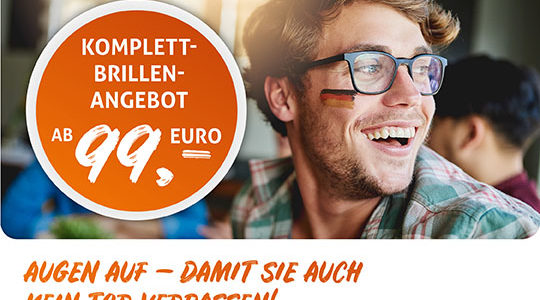 TOLLE KOMPLETTBRILLEN-ANGEBOTE WÄHREND DER WM!